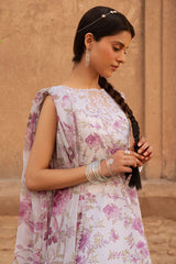 LILAC HINT-3PC PRINTED LAWN SUIT