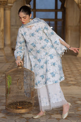 SUMMER MELODY-3PC PRINTED LAWN SUIT