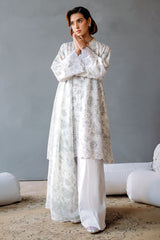 MESH BLOOM-3PC PRINTED LAWN SUIT