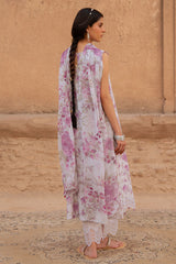 LILAC HINT-3PC PRINTED LAWN SUIT