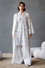 MESH BLOOM-3PC PRINTED LAWN SUIT