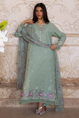 SAGE GRACE-3PC EMBROIDERED LAWN SUIT