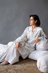 MESH BLOOM-3PC PRINTED LAWN SUIT