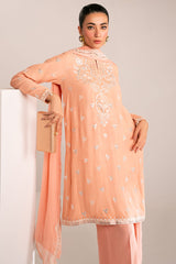 MUTED CLAY-3PC (SHIRT, TROUSER & DUPATTA)