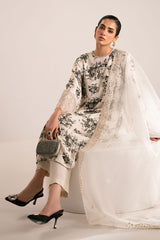 OBSIDIAN BLOOM-2PC (SHIRT & DUPATTA)