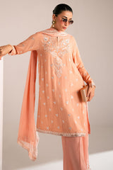 MUTED CLAY-3PC (SHIRT, TROUSER & DUPATTA)