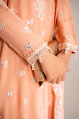 MUTED CLAY-3PC (SHIRT, TROUSER & DUPATTA)