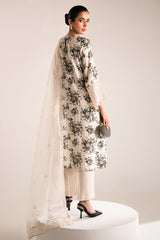 OBSIDIAN BLOOM-2PC (SHIRT & DUPATTA)