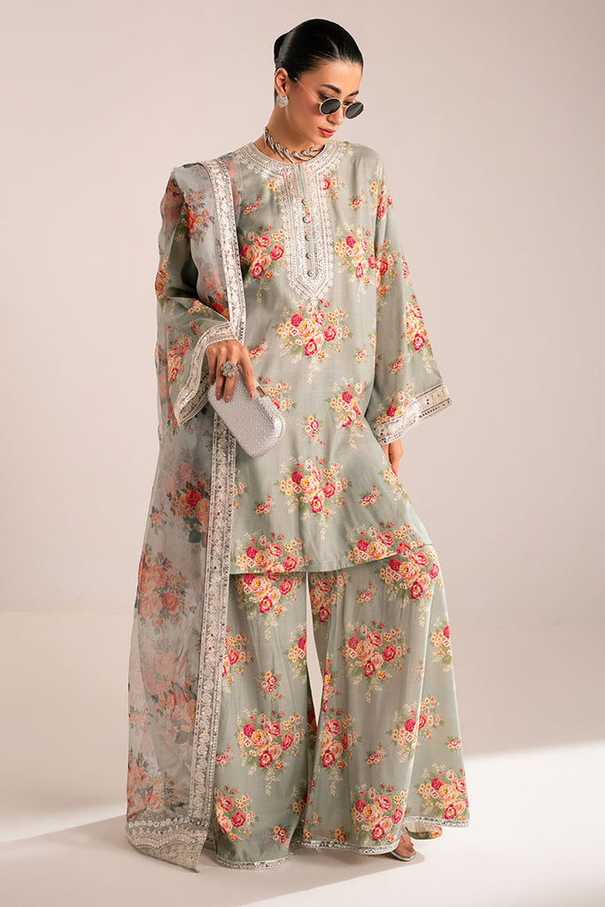 GREY MIST-3PC (SHIRT, TROUSER & DUPATTA)