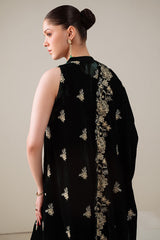 VERDANT SPELL-3PC VELVET EMBROIDERED SUIT