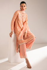 MUTED CLAY-3PC (SHIRT, TROUSER & DUPATTA)