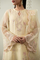 ROSETTE GLOW -3PC (SHIRT, TROUSER & DUPATTA)