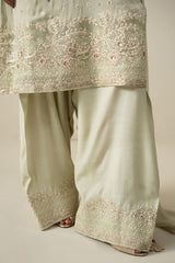 MINTY PALE -3PC (SHIRT, TROUSER & DUPATTA)