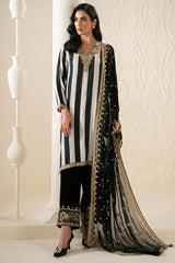 GLIDED GRACE-3PC SILK EMBROIDERED PRET