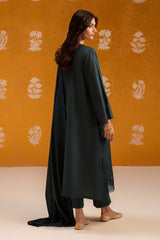 DEEP TEAL-3PC CHIKANKARI SUIT