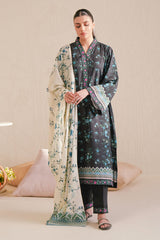 AQUA GRACE-3 PIECE PRINTED LAWN SUIT