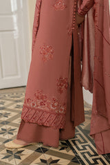 RUSTIC MEADOW- 3PC EMBROIDERED LAWN SUIT