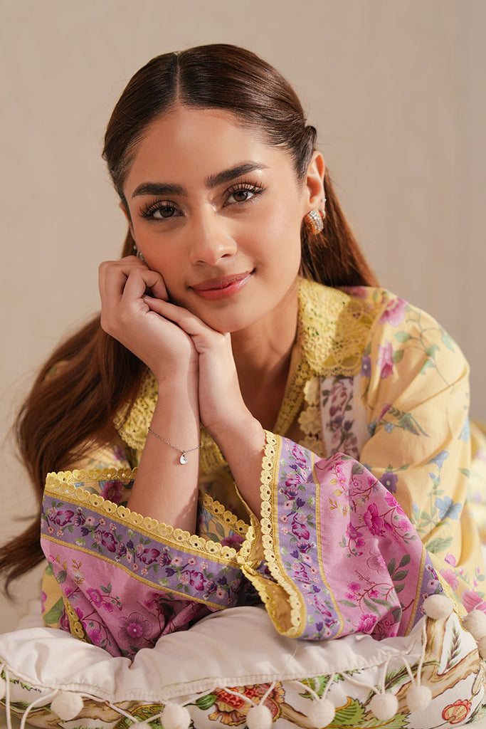 PASTEL BLOOM-3 PIECE PRINTED LAWN SUIT