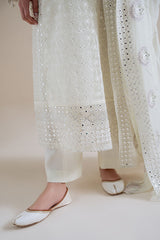 PEARL MIRAGE-4PC ORGANZA EMBROIDERED SUIT