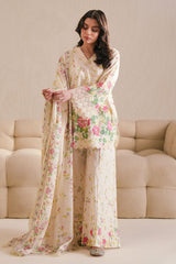 PETAL VEIL-3 PIECE PRINTED LAWN SUIT
