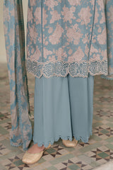 DUSK BLOOM- 3PC EMBROIDERED LAWN SUIT