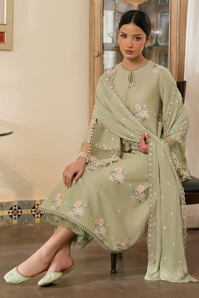 FLORAL HUSH- 3PC EMBROIDERED LAWN SUIT