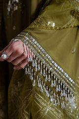 GLEAM LUXE-3PC SILK EMBROIDERED SUIT