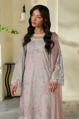 CRYSTAL SPLASH- 3PC EMBROIDERED LAWN SUIT