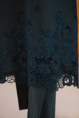 DEEP TEAL-3PC CHIKANKARI SUIT