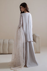 MOONLIT MIST-4PC CHIFFON EMBROIDERED SUIT
