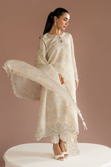 VANILLA BLOOM-2PC (SHIRT & DUPATTA)
