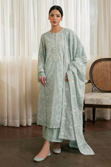 SAGE REVERIE- 3PC EMBROIDERED LAWN SUIT