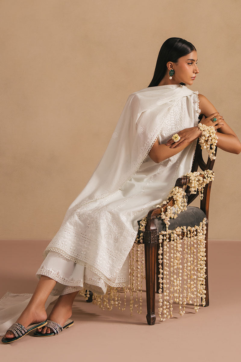 Misty Green 3-Pc Embroidered Lawn Suit