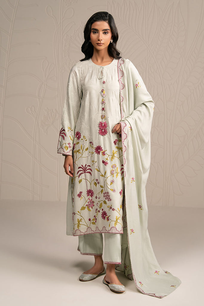 PASTEL GROVE-3PC (SHIRT, TROUSER & DUPATTA)