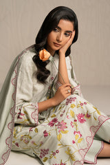 PASTEL GROVE-3PC (SHIRT, TROUSER & DUPATTA)