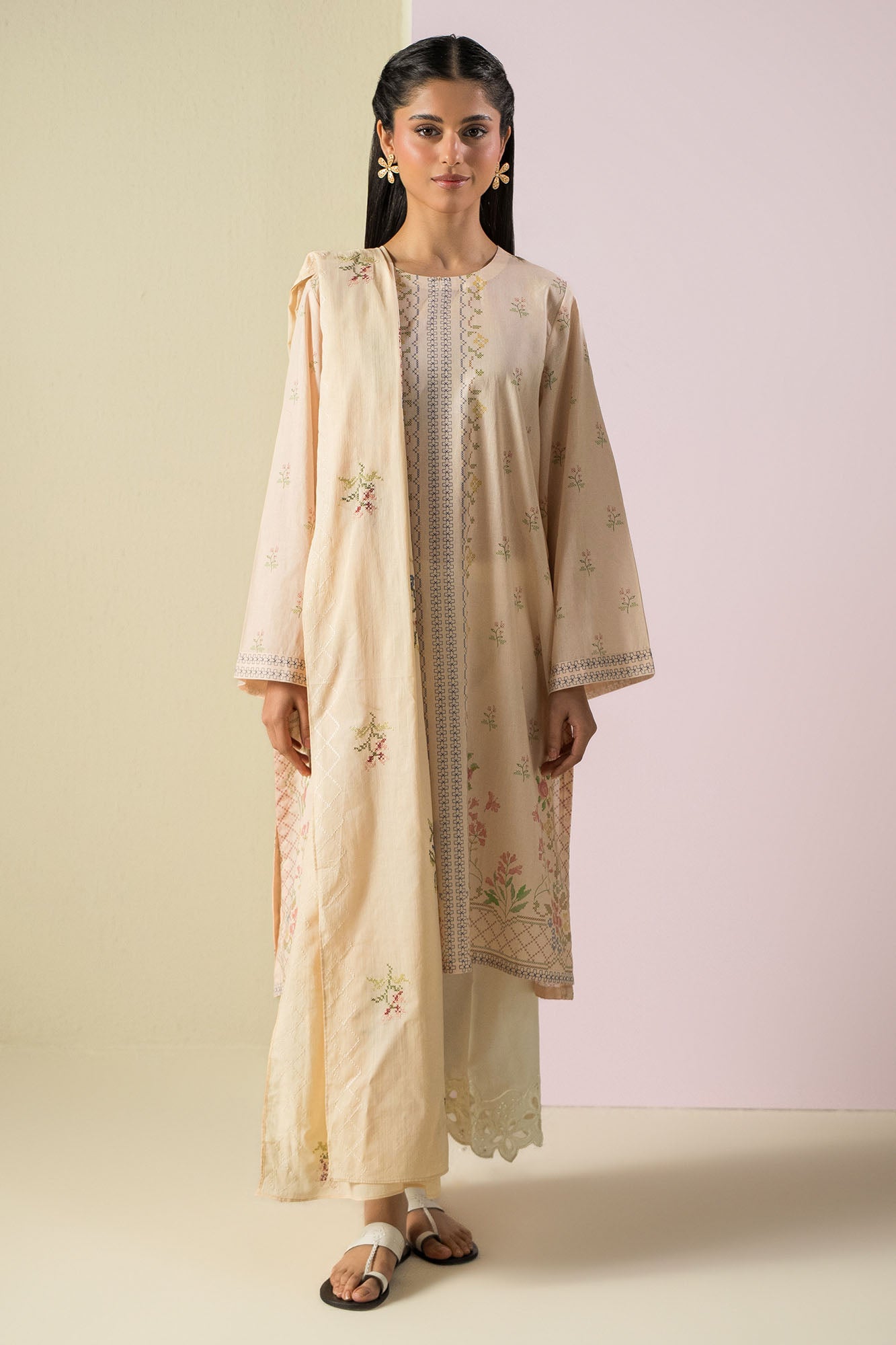 sachin and babi light blue dress Afrozeh Winter Velvet Dress With Organza Duppata Pakistani Collection Pakistani  Dress Sale 2025 – Wearza main image 0