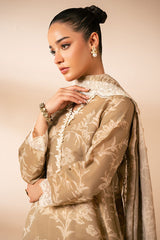 SMOKE GREEN-2PC (SHIRT & DUPATTA)