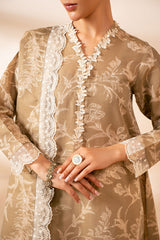 SMOKE GREEN-2PC (SHIRT & DUPATTA)