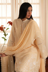 FRENCH GLOW- 3PC EMBROIDERED LAWN SUIT