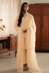 FRENCH GLOW- 3PC EMBROIDERED LAWN SUIT