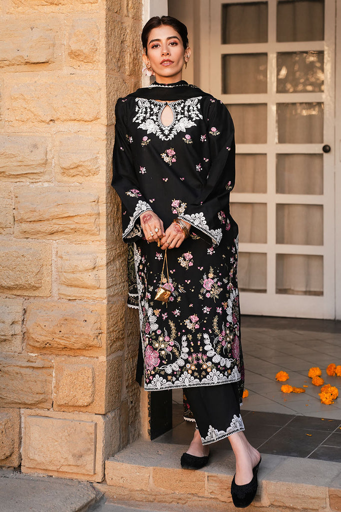 VINTAGE ROSE-3PC (SHIRT, TROUSER & DUPATTA)