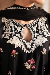 VINTAGE ROSE-3 PC EMBROIDERED LAWN SUIT