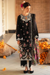 VINTAGE ROSE-3 PC EMBROIDERED LAWN SUIT