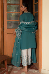 TEAL DREAM- 3PC EMBROIDERED LAWN SUIT