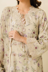 FLORAL FUSION-2PC (SHIRT & DUPATTA)