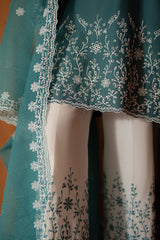 TEAL DREAM- 3PC EMBROIDERED LAWN SUIT
