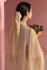 PEACH PARFAIT-3PC PRINTED LAWN SUIT