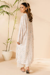 CELESTIAL WHITE PRINTED LAWN SHIRT