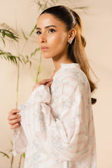 CELESTIAL WHITE PRINTED LAWN SHIRT