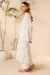CELESTIAL WHITE PRINTED LAWN SHIRT